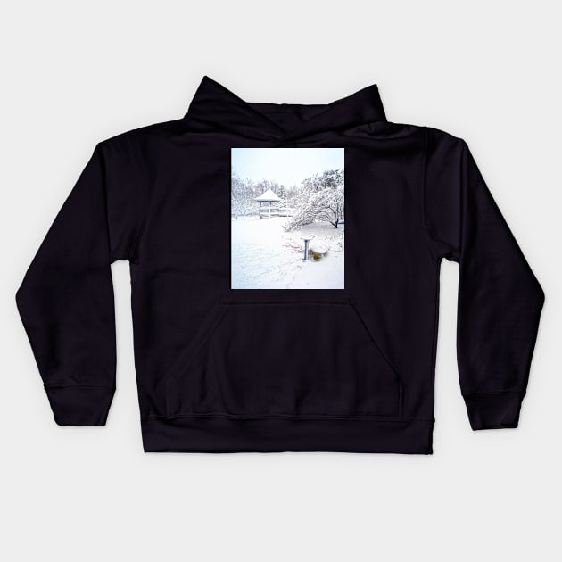 Winter wonderland Kids Hoodie by wolftinz